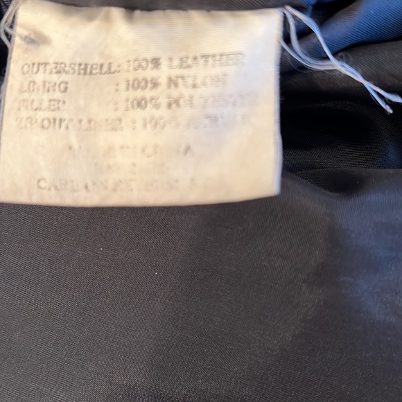 Antonio Giouanni Vintage Leather Jacket Size XXL Man Black - Picture 9 of 12